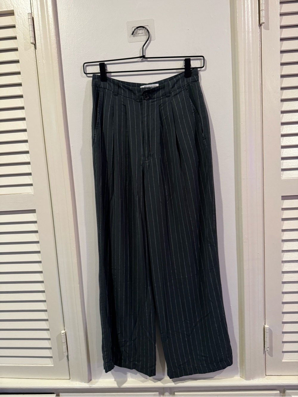 Reformation Mason Pant - Sycamore Stripe - Sz 2 petite